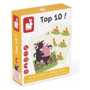 Janod - Стратегическа игра с карти - Топ 10 (J02760)