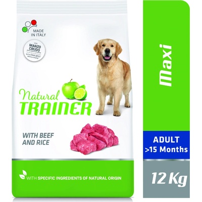 Trainer Natural Adult Maxi, hovädzie a ryža 2 x 12 kg