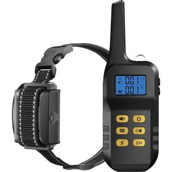 PATPET T720, dálkový obojek pro psy, pohled na ovládací panel a obojek.