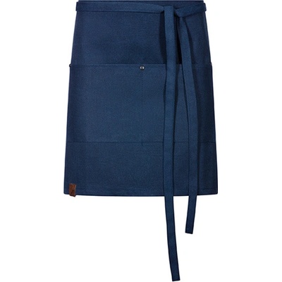 Exner Krátká zástěra do pasu EX197 Royal Blue Washed 80 x 45 cm