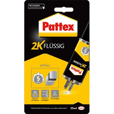 Kov Pattex® Repair Epoxy, tekutý kov, striekačka, 25 ml