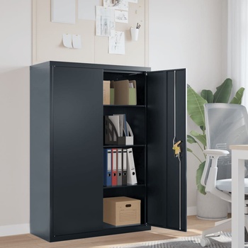 Image 1 of vidaXL Шкаф за папки антрацит 90x40x140 см стомана (339747)