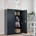 vidaXL Шкаф за папки антрацит 90x40x140 см стомана (339747)