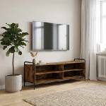 vidaXL ТВ шкаф 140 x 39, 5 x 50 см Опушен дъб Инженерна дървесина (8013766)