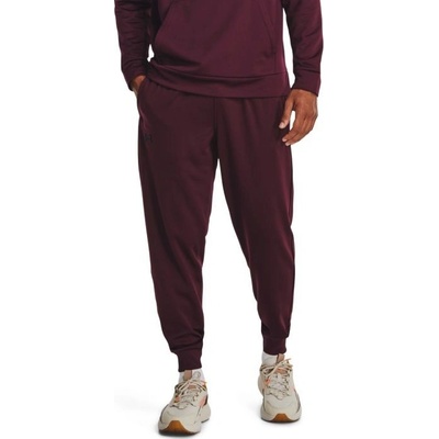 Under Armour pánské tepláky Rival Fleece joggers dark maroon