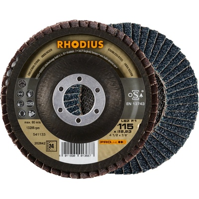 RHODIUS Lamelový brusný kotouč LSZ F1 115 x 22,23 P24 PROline 202642