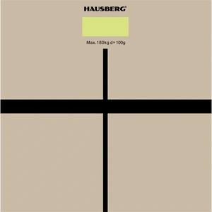 Hausberg HB-6003AB стъклена везна за баня бежова (HB-6003AB)