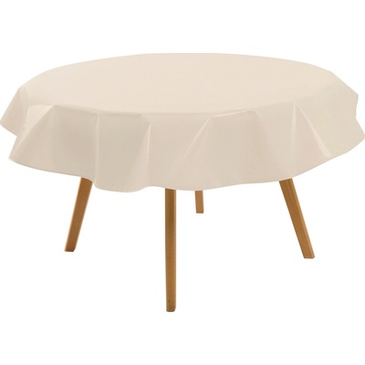 LIVARNO Omyvatelný ubrus kulatý Ø 160 cm béžová – Zbozi.Blesk.cz