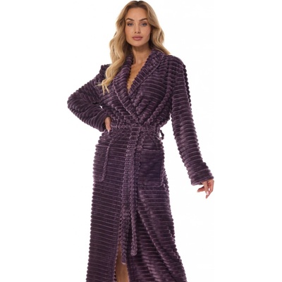 L&L dlouhý dámský župan 2415 Ritta meruňka – Zboží Dáma