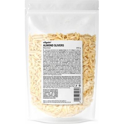 Vilgain Mandle sekané blanširované 250 g