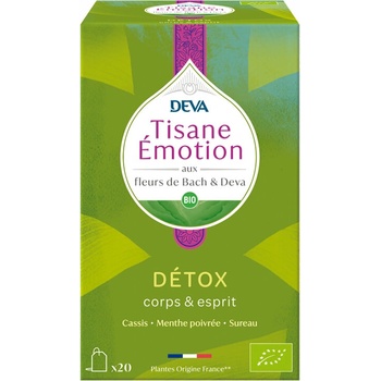 Deva Билков чай детокс (с флорални еликсири по метода на д-р Бах) 20 филтърни пакетчета | Deva (775547 (152083))