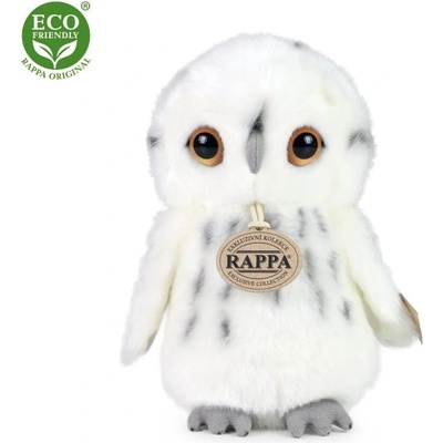 Rappa Плюшена сова бяла 18 см eco-friendly