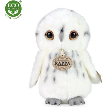 Rappa Плюшена сова бяла 18 см eco-friendly