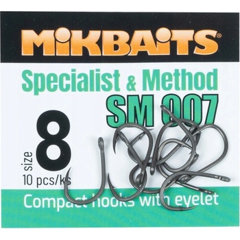 Mikbaits Specialits & Method SM 007 Hook veľ.8 10 ks