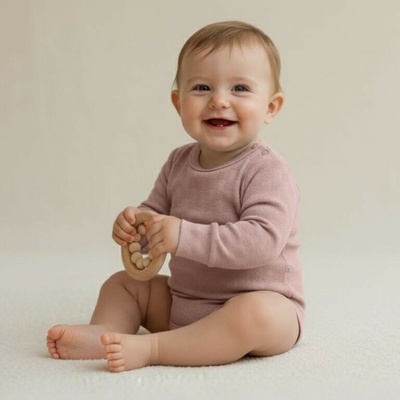 Baby Service Rastúce body ružová vzor obdĺžnik