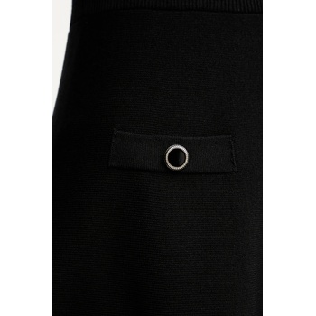 Morgan Рокля Morgan в черно къса разкроена RMPIA (RMPIA)