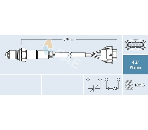 Lambda sonda FAE 77154
