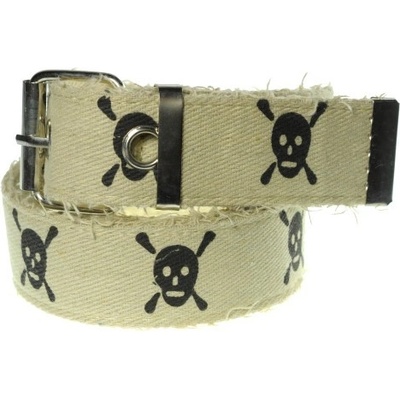 Opasok lebky death skull Ružová