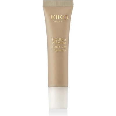 KIKO Milano Holiday Première Liquid Face Highlighter tekutý rozjasňovač 01 Charming Gold 14,5 ml