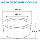 Image 1 of MSpa Whirlpool Ottoman C-OM061