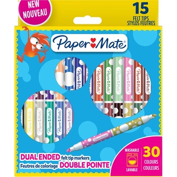 Newell Двувърхи флумастри Papermate Kids coloring, 15 броя (32011-А)