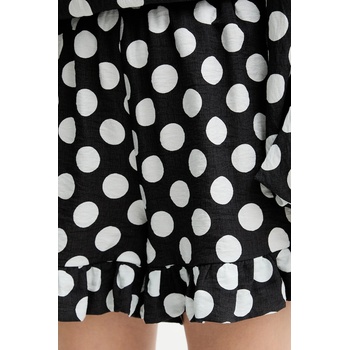 The Sleeper Къс панталон The Sleeper в черно с десен с висока талия CHSH02G097N (CHSH02G097N)