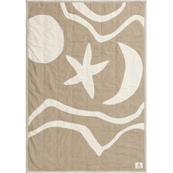 Ferm Living Карирано одеяло Kove 120 x 80 см светлокафяво (1104270725)