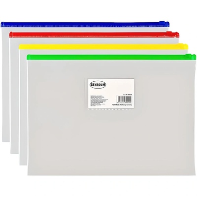 Папка джоб с цип А5 Прозрачна