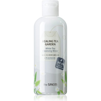 the SAEM Healing Tea Garden White Tea нежна почистваща вода за чувствителна кожа на лицето 300ml