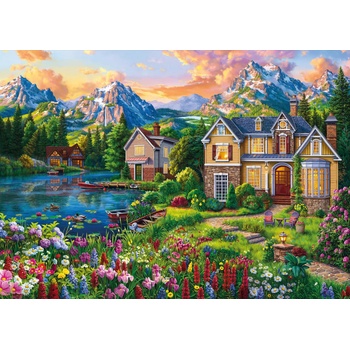 KS Games - Puzzle Cozy House by the Lake - 2 000 piese