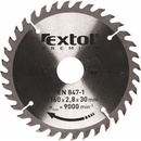 EXTOL PREMIUM pilový kotouč s SK plátky, 160x2,0x30mm, 36T, šířka SK plátků 2,8mm, SK