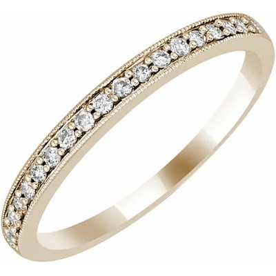 Eppi Eternity prsten plný lab grown diamantů v champagne gold barvě Minke R49928