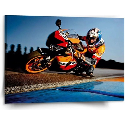 Sablio Obraz Motorkář 2 - 150x110 cm