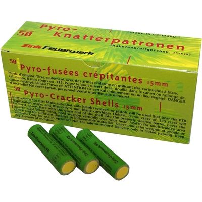 Zink Feuerwerk Pyro světlice Zink Knatterpatronen 1 ks