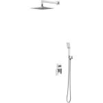 Omnires Fresh - Душ комплект със скрита смесителна батерия, с корпус, 25x25 см, 3 струи, хром SYSFR10CR (SYSFR10CR)