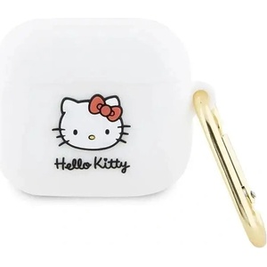 Hello Kitty Кейс Hello Kitty Silicone 3D Kitty Head за AirPods 3, бял (Hel000076-0)