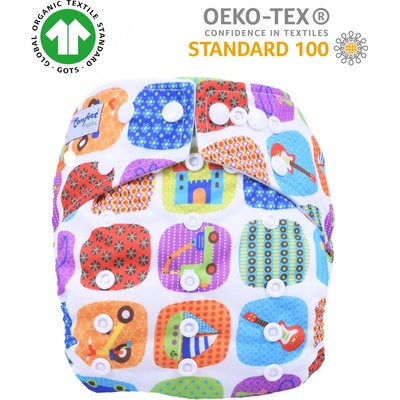 Neocomfort Toys Flísová Kalhotková s oboustrannou vkládací plenou 3-15 kg