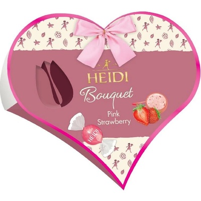 Heidi Bouquet Bonboniéra Srdce s jahodovou náplní 100 g