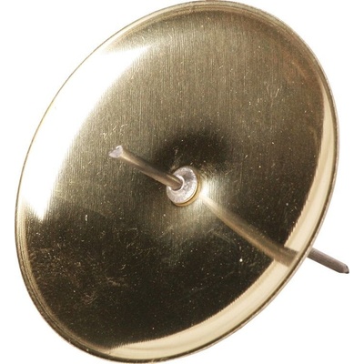 Kalada svícen kovový se zápichem zlatý 60 mm