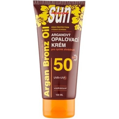 Vivaco Sun opalovací krém SPF50 s arganovým olejem 100 ml