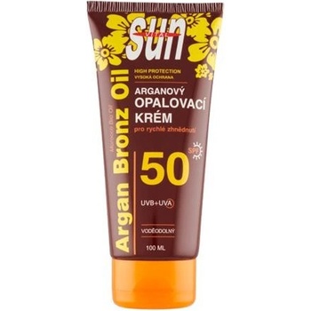 Vivaco Sun opalovací krém SPF50 s arganovým olejem 100 ml