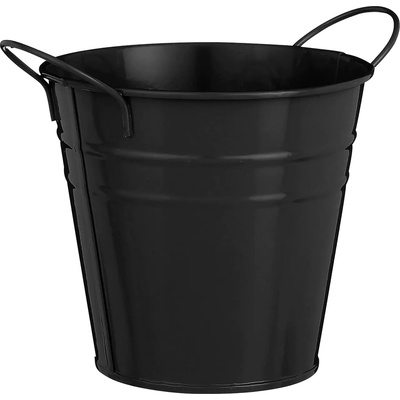 Mica САКСИЯ КРЪГЛА МЕТАЛНА joey h10xd11см ЧЕРНА (1172862)