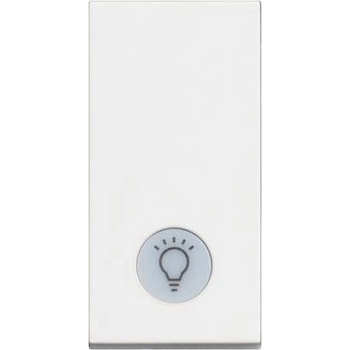 BTicino Еднополюсен ключ с LED индикация и символ лампа 1 мод. цвят Бял /блистер/ Classia - RW4001LA (RW4001LA)