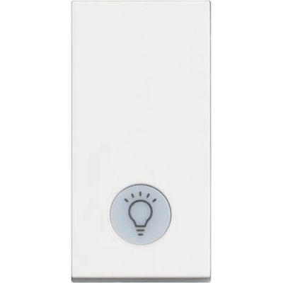 BTicino Еднополюсен ключ с LED индикация и символ лампа 1 мод. цвят Бял /блистер/ Classia - RW4001LA (RW4001LA)