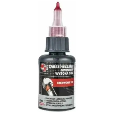 MA PROFESSIONAL Zajišťovač šroubů červený 50 ml