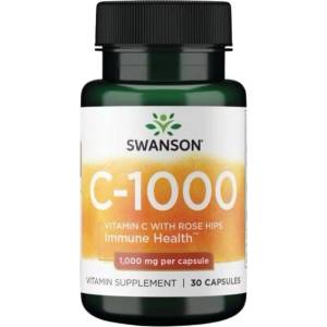 Swanson Vitamin C with Rose Hips 1000 mg [30 капсули]