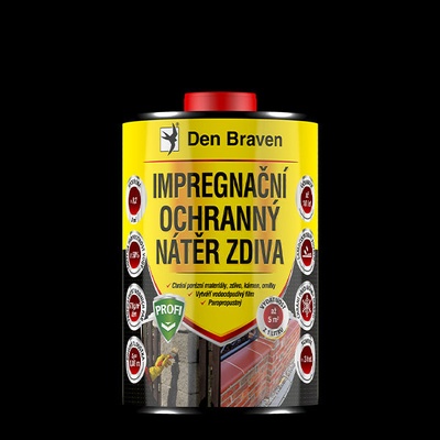 DEN BRAVEN Impregnační a ochranný nátěr zdiva DEN BRAVEN PROFI 1 l