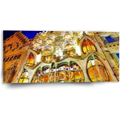 Sablio Obraz Barcelona Gaudi Casa Batllo 1 - 110x50 cm