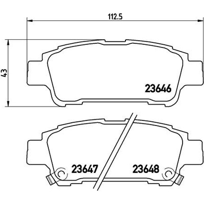 BREMBO Sada brzdových platničiek kotúčovej brzdy P83056