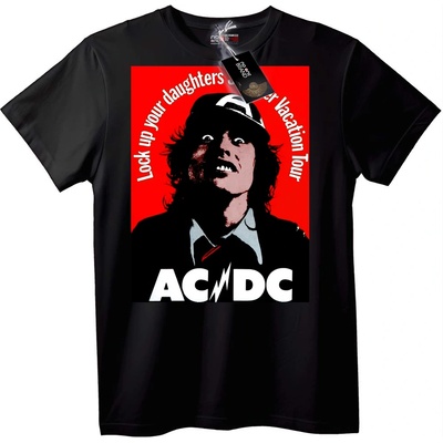 NOONEBRAND Тениска AC/DC Турне "Затворете дъщерите" - M, Black